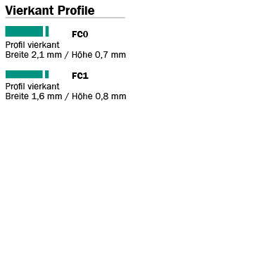 Plastiform Vierkant Profile  | günstig bestellen bei WEBER DENTAL STUTTGART
