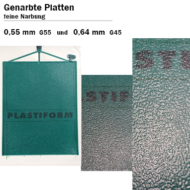 Plastiform genarbte Platten  | günstig bestellen bei WEBER DENTAL STUTTGART