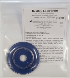 Realloy Laserdraht 0,35 mm  | günstig bestellen bei WEBER DENTAL STUTTGART